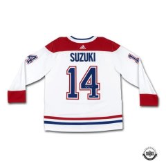 Upper Deck Memorabilia - Nick Suzuki Canadiens Autograph White Jersey 
